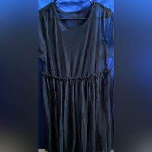 Torrid Black Long Mesh Dress Size 0